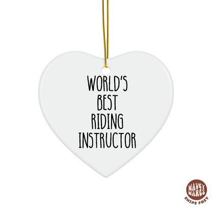 World's Best Riding Instructor Ornament