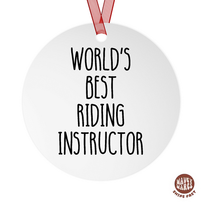 World's Best Riding Instructor Ornament