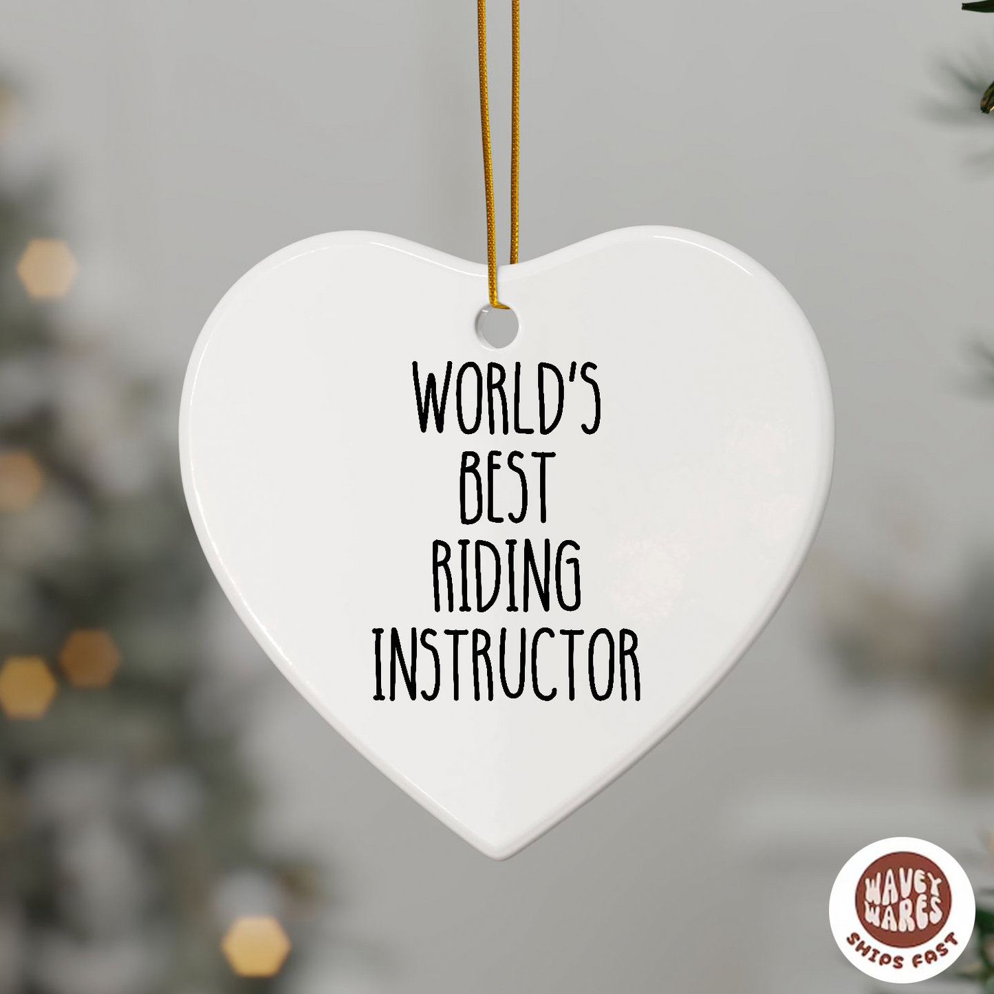 World's Best Riding Instructor Ornament