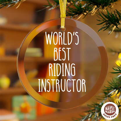 World's Best Riding Instructor Ornament